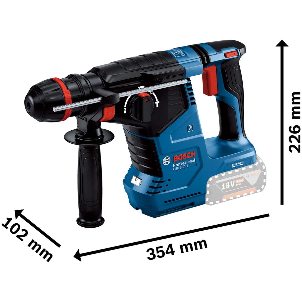 Martello Perforatore Bosch GBH 18V-24 C PRO 18V