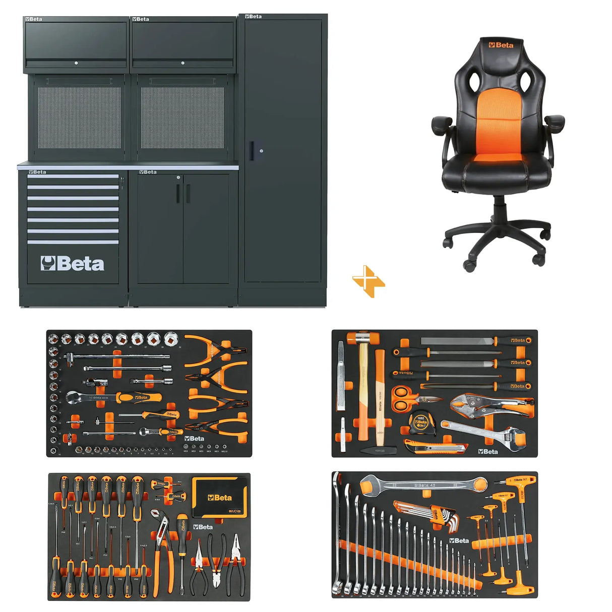 Arredo officina Beta RSC50 2.0 D con 224 Utensili e Poltrona in Omaggio