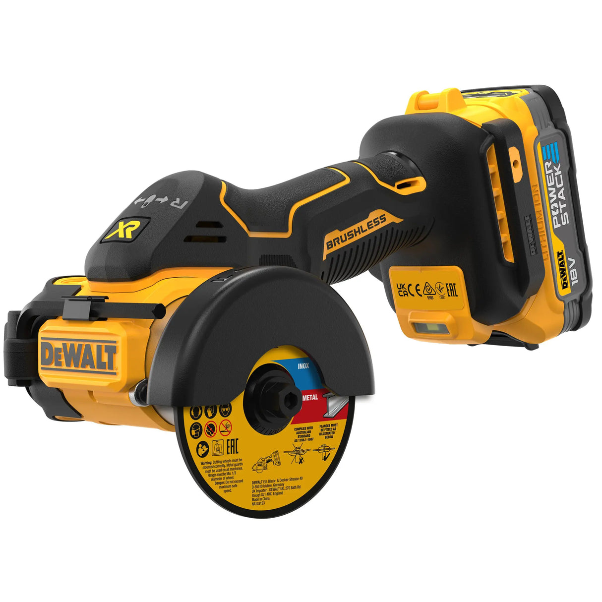 Mini Troncatrice Dewalt DCS438E2T-QW 18V 1.7Ah