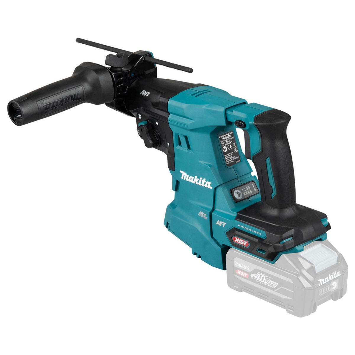 HR012GZ01 - Hammer Drill Makita HR012GZ01 XGT 40V SDS-Plus 28mm 3.3J - Image 3