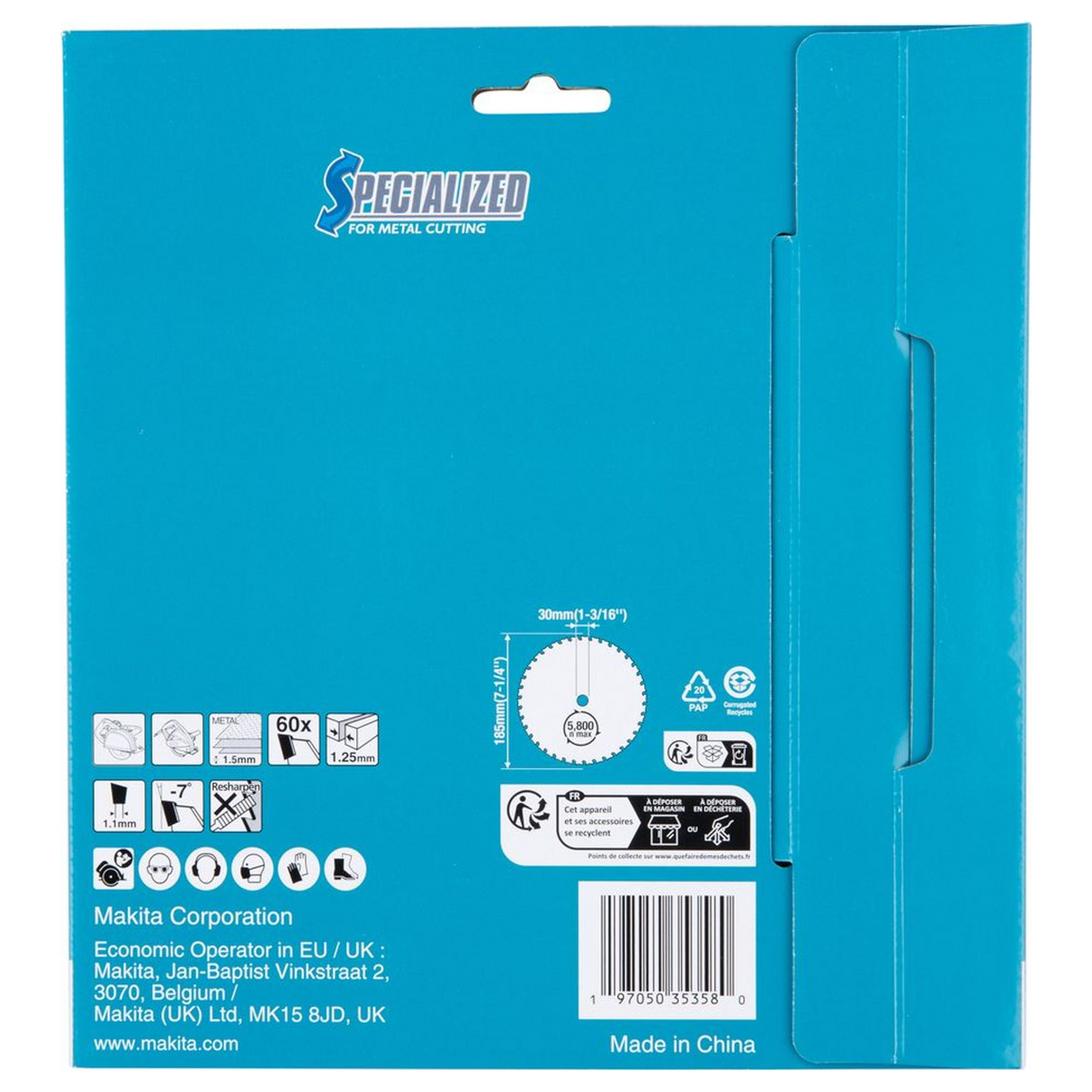 E-23357 - TCT Blade Makita E-23357 185x30mm 60T - Image 5