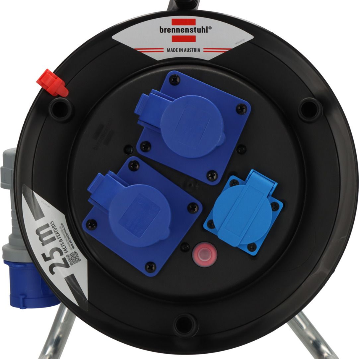 1332796 - Brennenstuhl BAT CEE/3 ST 290 IP44 25m Cable Reel - Image 2