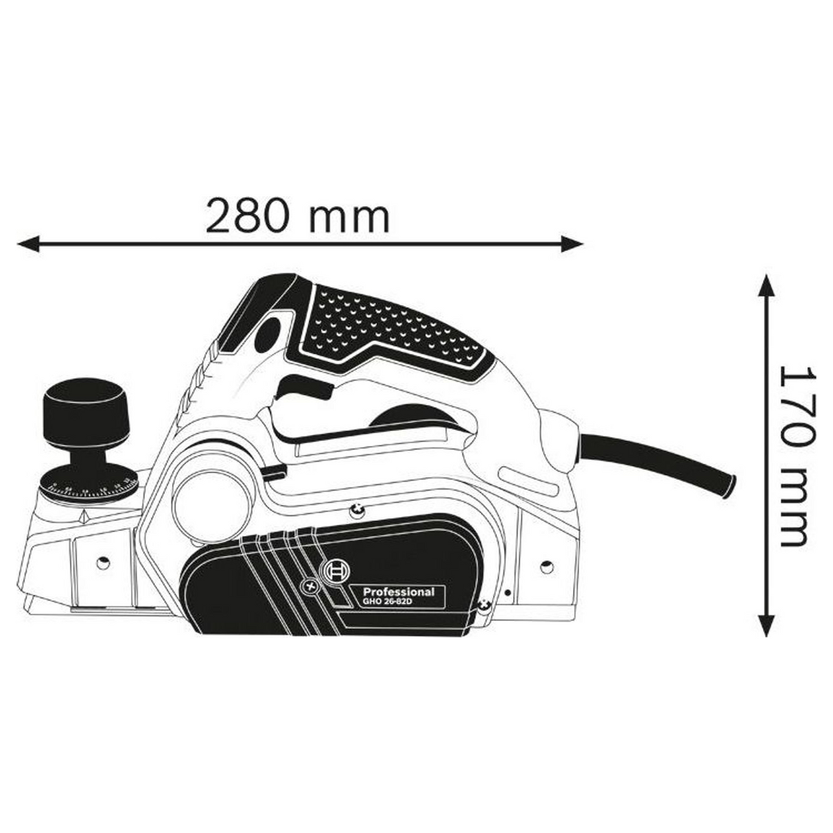 06015A4300 - Planer Bosch GHO 26-82 D PRO 710W - Image 17