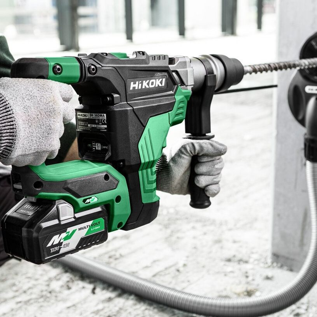 DH36DMAW2Z - HiKOKI DH36DMAW2Z SDS-Max 36V 7.1J battery-powered hammer drill - Image 3
