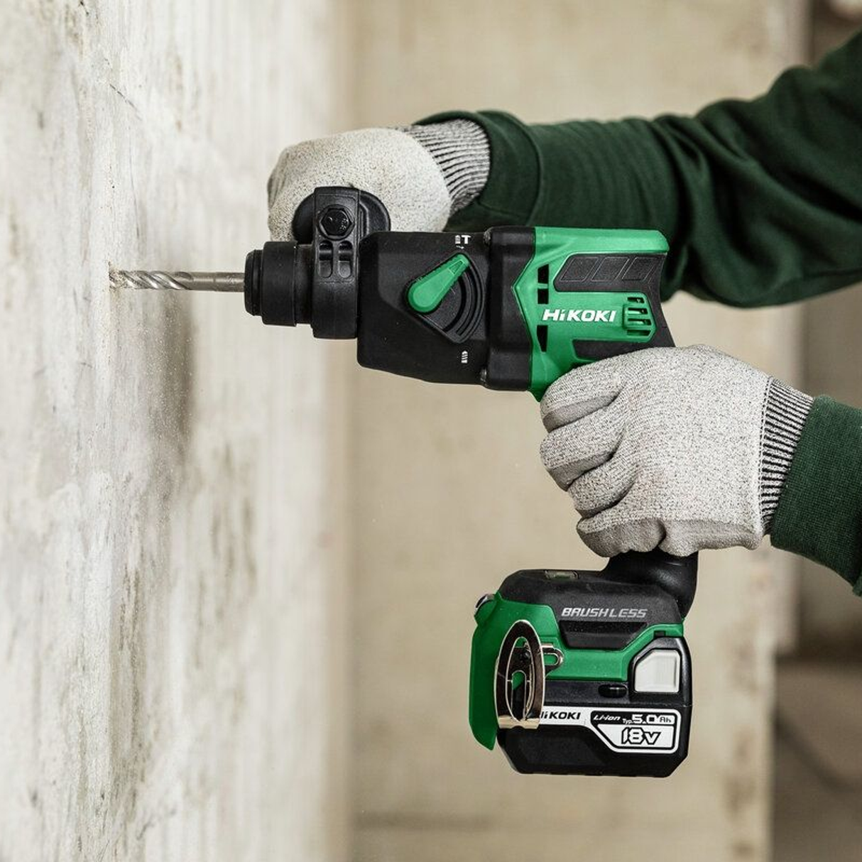 DH18DPBWPZ - HiKOKI DH18DPBWPZ SDS-Plus 18V battery-powered hammer drill