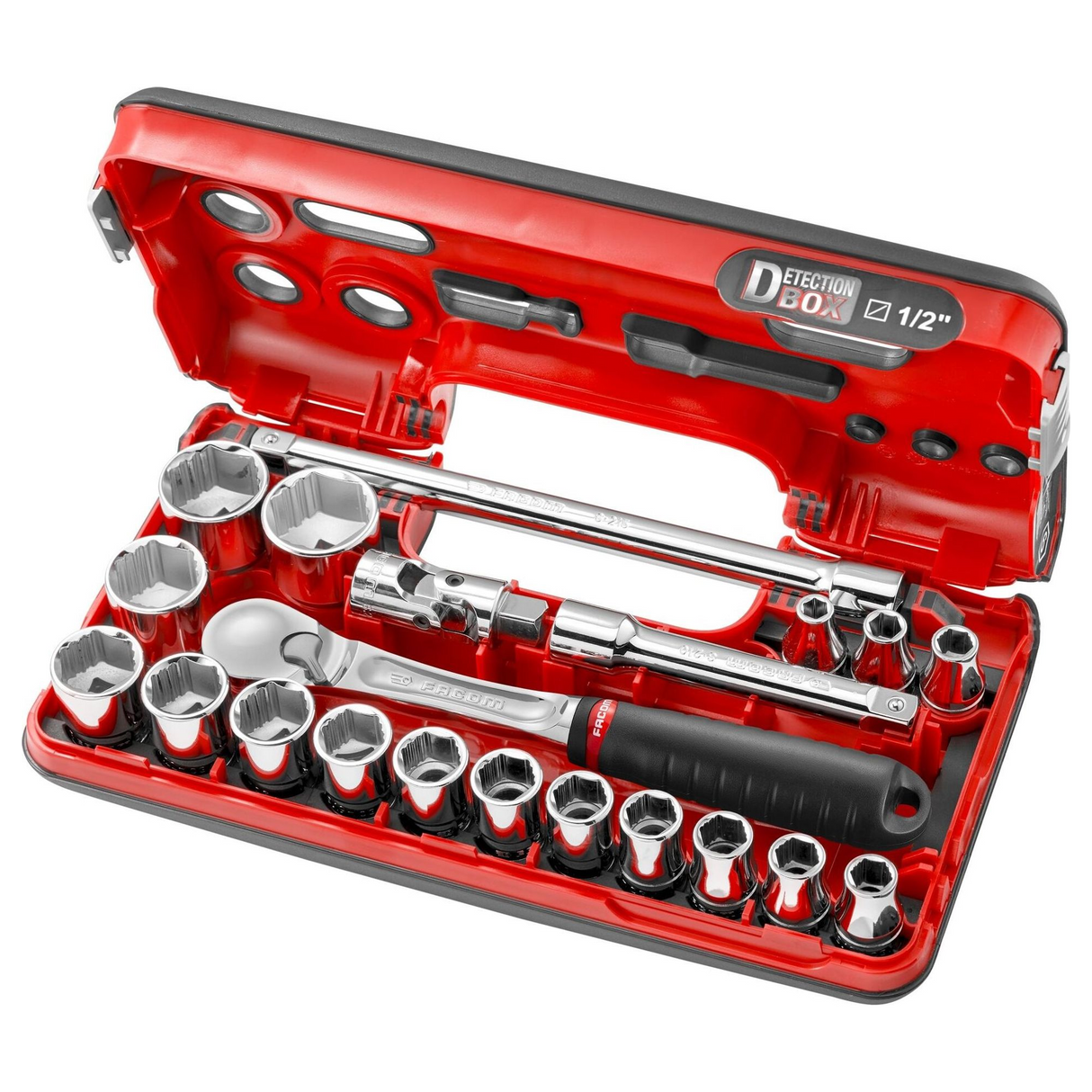 SL.DBOX1GRPPB - Facom SL.DBOX1GRPPB 1/2" OGV Grip Socket Wrench Set 21 pieces - Image 4