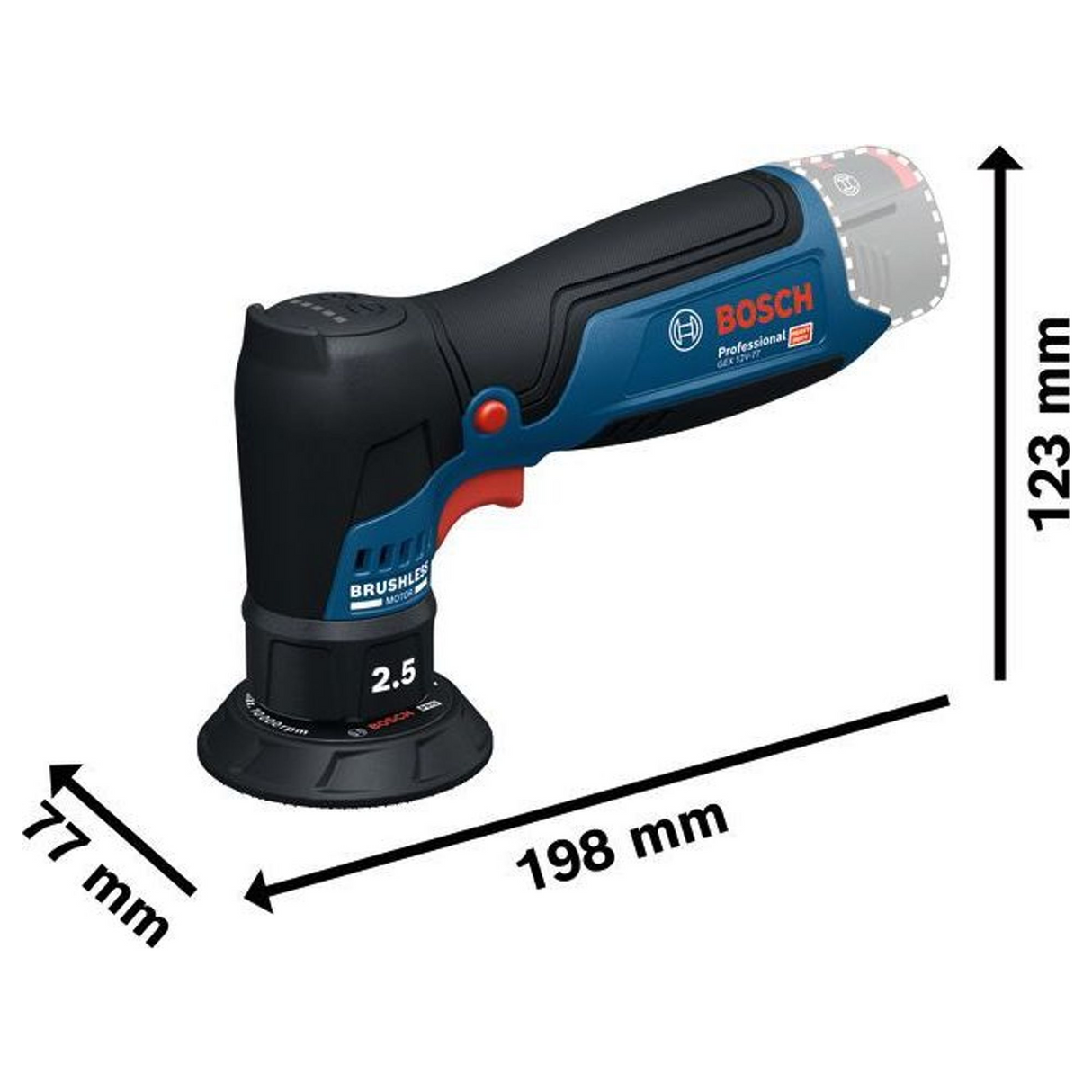 06019L2100 - Sander Bosch GEX 12V-77 PRO 12V - Image 20