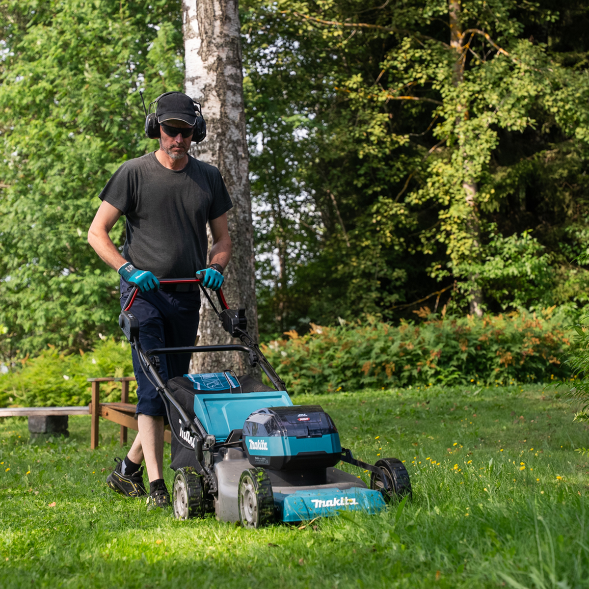 LM001GT201 - Battery-Powered Lawnmower Makita LM001GT201 XGT 40V 480mm Self-Propelled - Image 22