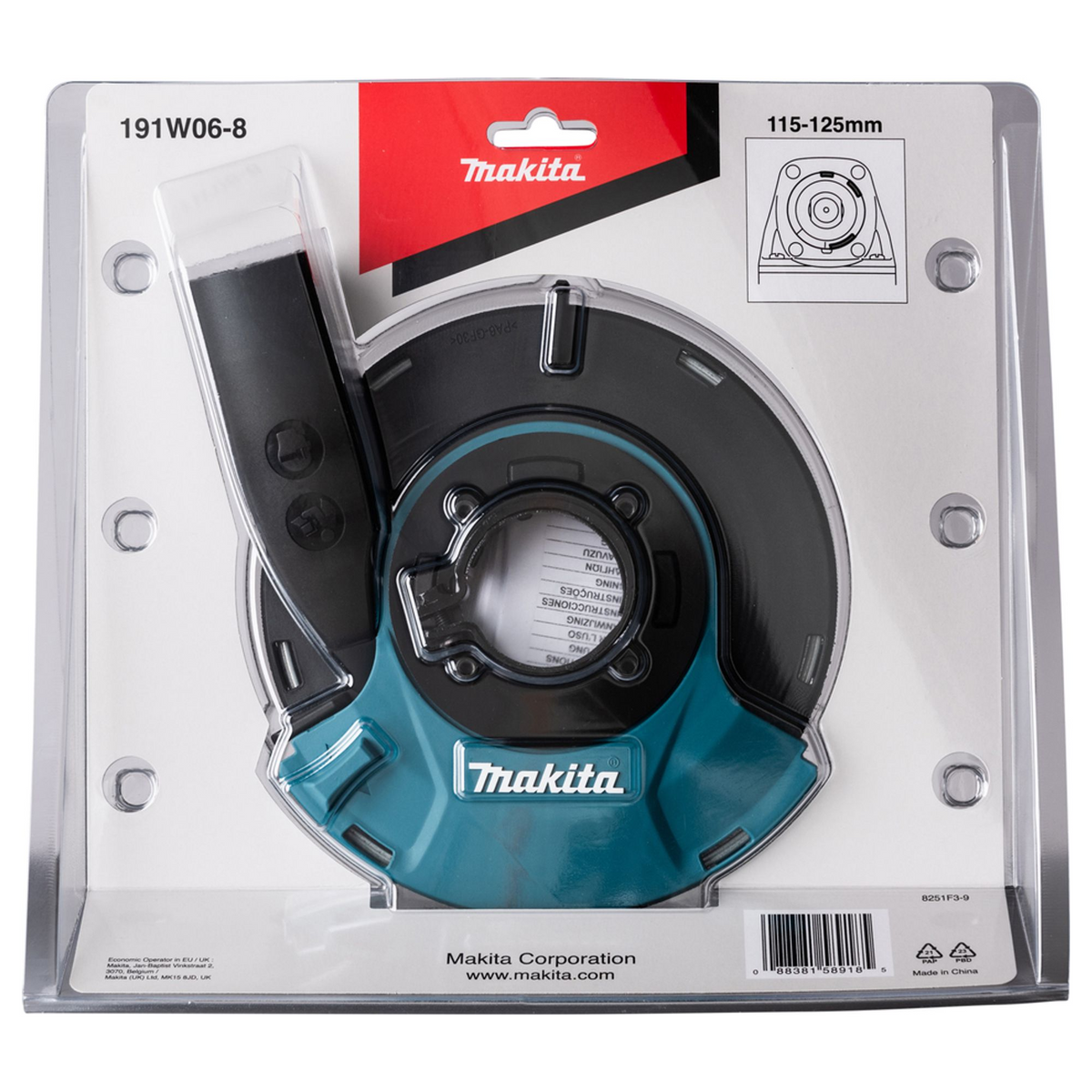 191W06-8 - Flat Sanding Headset Makita 191W06-8 Ø 125mm Clamp Mount - Image 4