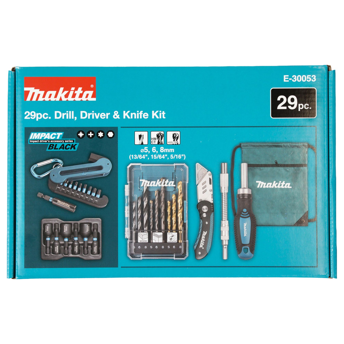 E-30053 - Screwdriver and Drilling Set Makita E-30053 29 Pieces - Image 3