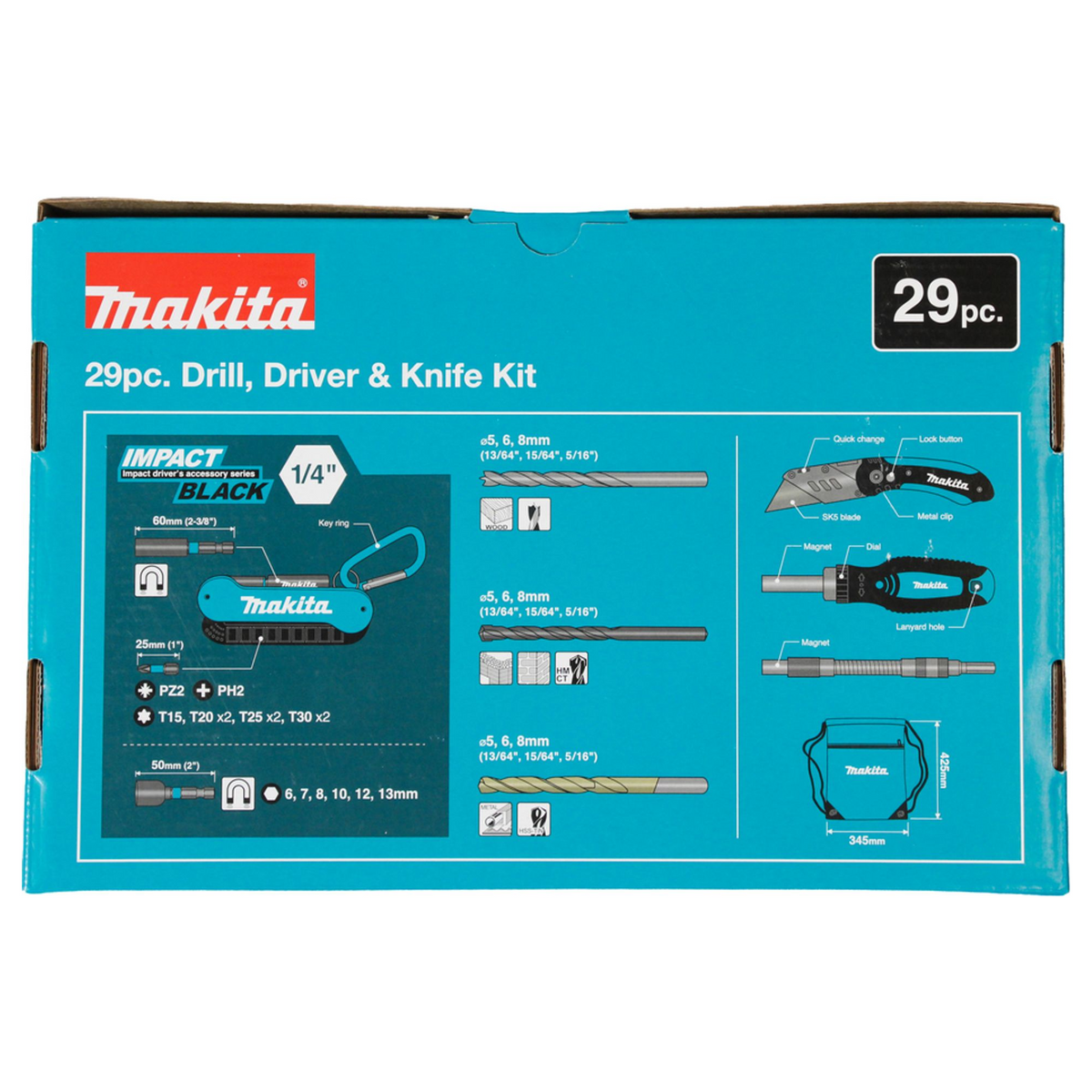 E-30053 - Screwdriver and Drilling Set Makita E-30053 29 Pieces - Image 4