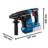Combo Kit Bosch GSB 18V-65 + GWS 18V-11 + GBH 18V-24 C 18V 5Ah