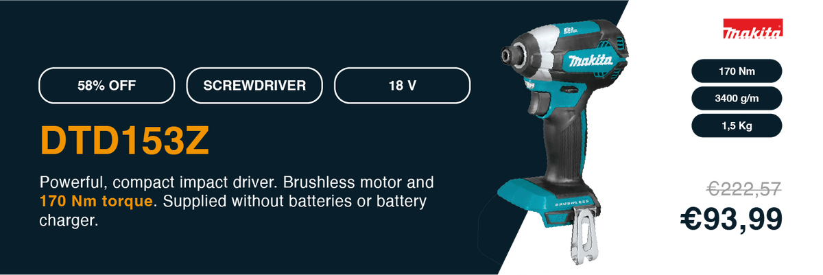 Impact Wrench Makita DTD153ZJ 18V