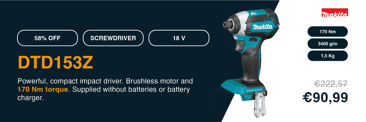 Impact Wrench Makita DTD153ZJ 18V