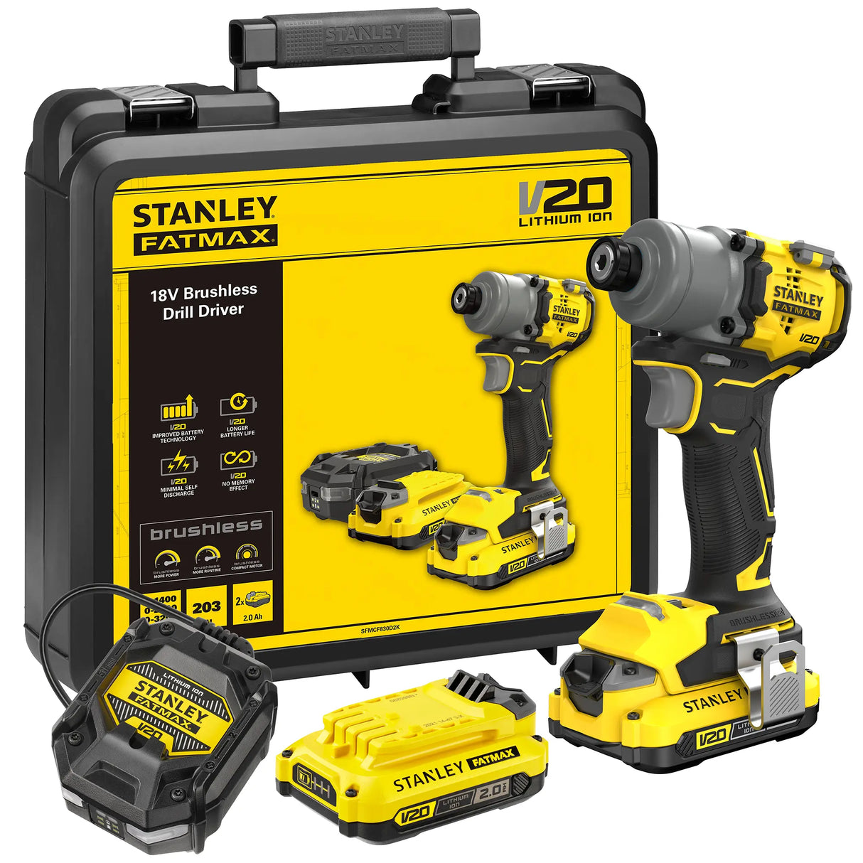 Avvitatore a impulsi Stanley SFMCF830D2K-QW 18V 2Ah