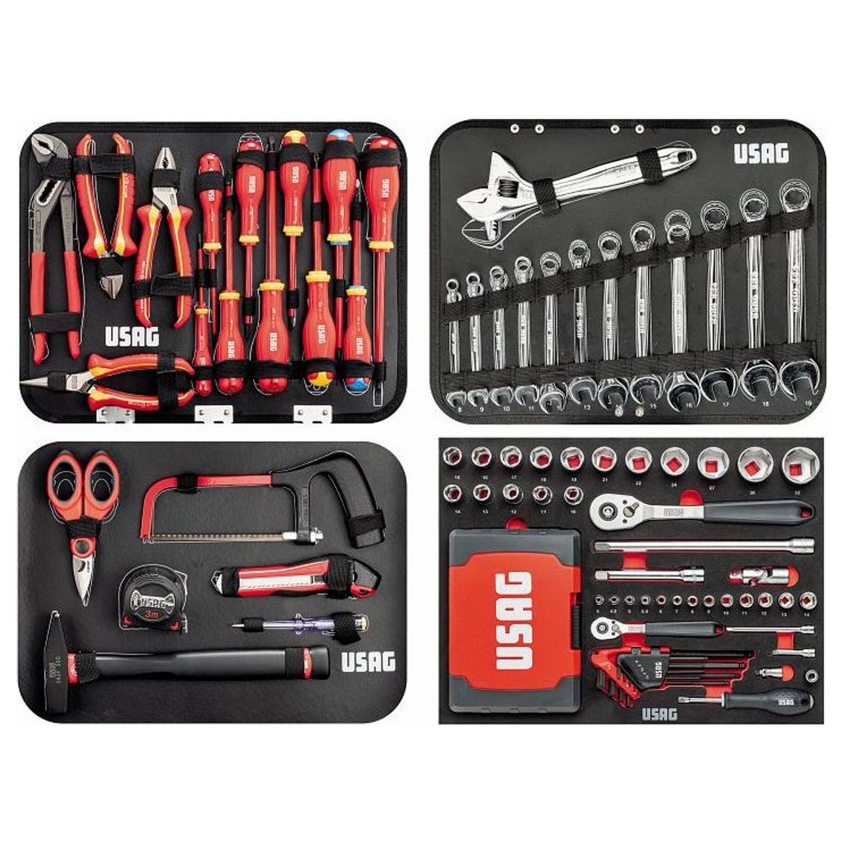 Valigia Assortimento Elettrotecnica Usag 002 ME 181 Pezzi