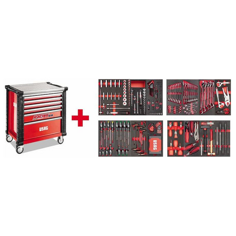 U05190632 - Cart USAG RACING 519 RS6/4MM with 495 MC Assortment