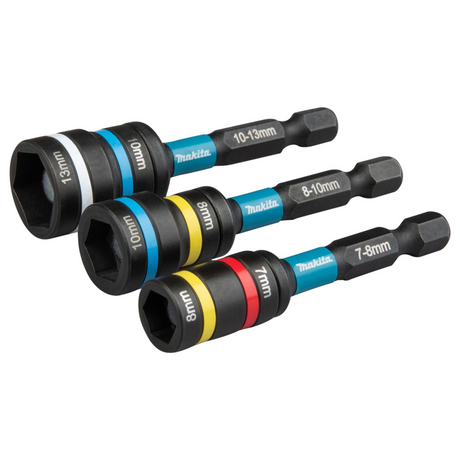 E-29826 - Impact Black 2 in 1 Socket Set Makita E-29826 3pcs 1/4" Hex Shank - Image 2