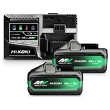 UC18YSL3WJZ - BoosterPack HiKOKI UC18YSL3WJZ 2 MULTI VOLT Batteries BSL36B18X 36V/18V 8Ah/4Ah + Battery Charger