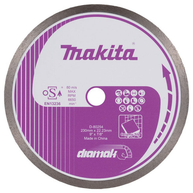D-80254 - Diamond Disc Makita D-80254 230mm Continuous Crown - Image 2