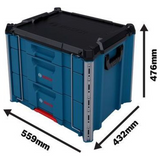 1600A037E3 - Sistema Trasporto Bosch L-BOXX Contractor Drawer 3 - Immagine 9