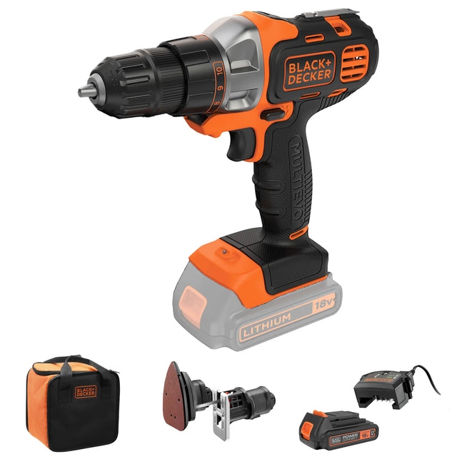 Kit Multievo Black+Decker MT218S1A-QW 18V 1.5Ah