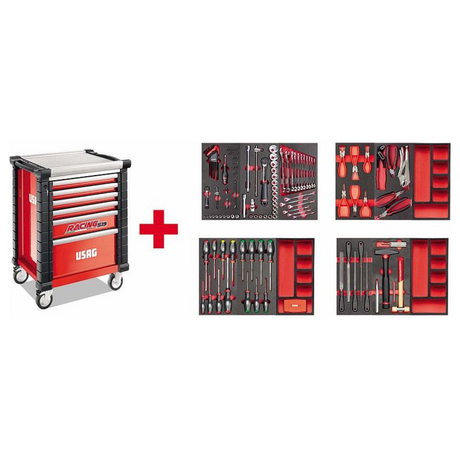 U05190628 - Cart USAG RACING 519 RS6/3MM with 156-piece Maintenance Set