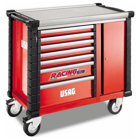 U05190097 - Cart USAG RACING 519 RBO7/3V with side door 7 drawers