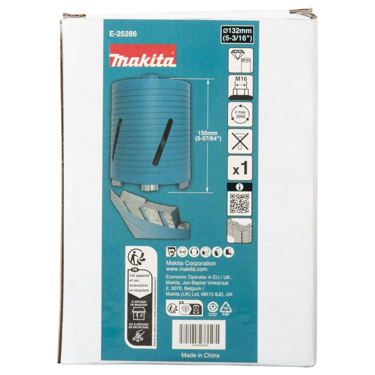 E-25286 - Diamond Crown Makita E-25286 132mm M16 Dry - Image 5