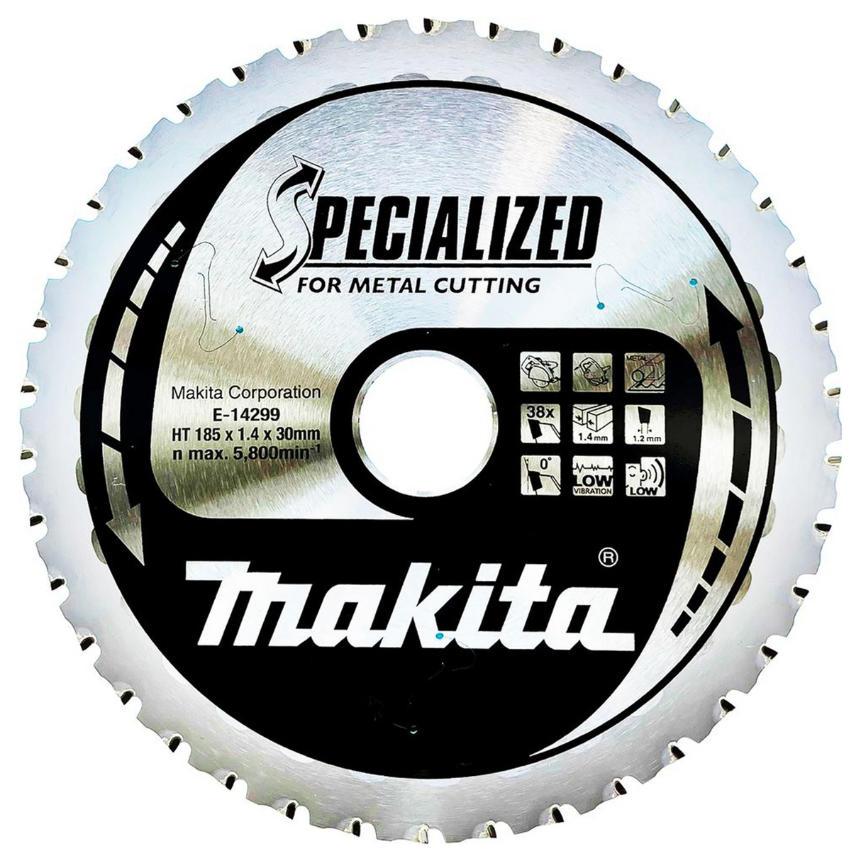 E-14299 - Circular Blade Makita E-14299 185x30mm 38T - Image 2