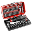 R.181NANOPB - Facom R.181NANOPB 1/4" NANO Socket Wrench Set 38 pieces
