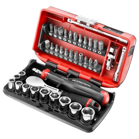 R.181NANOPB - Facom R.181NANOPB 1/4" NANO 38-piece Socket Wrench Set - Image 2