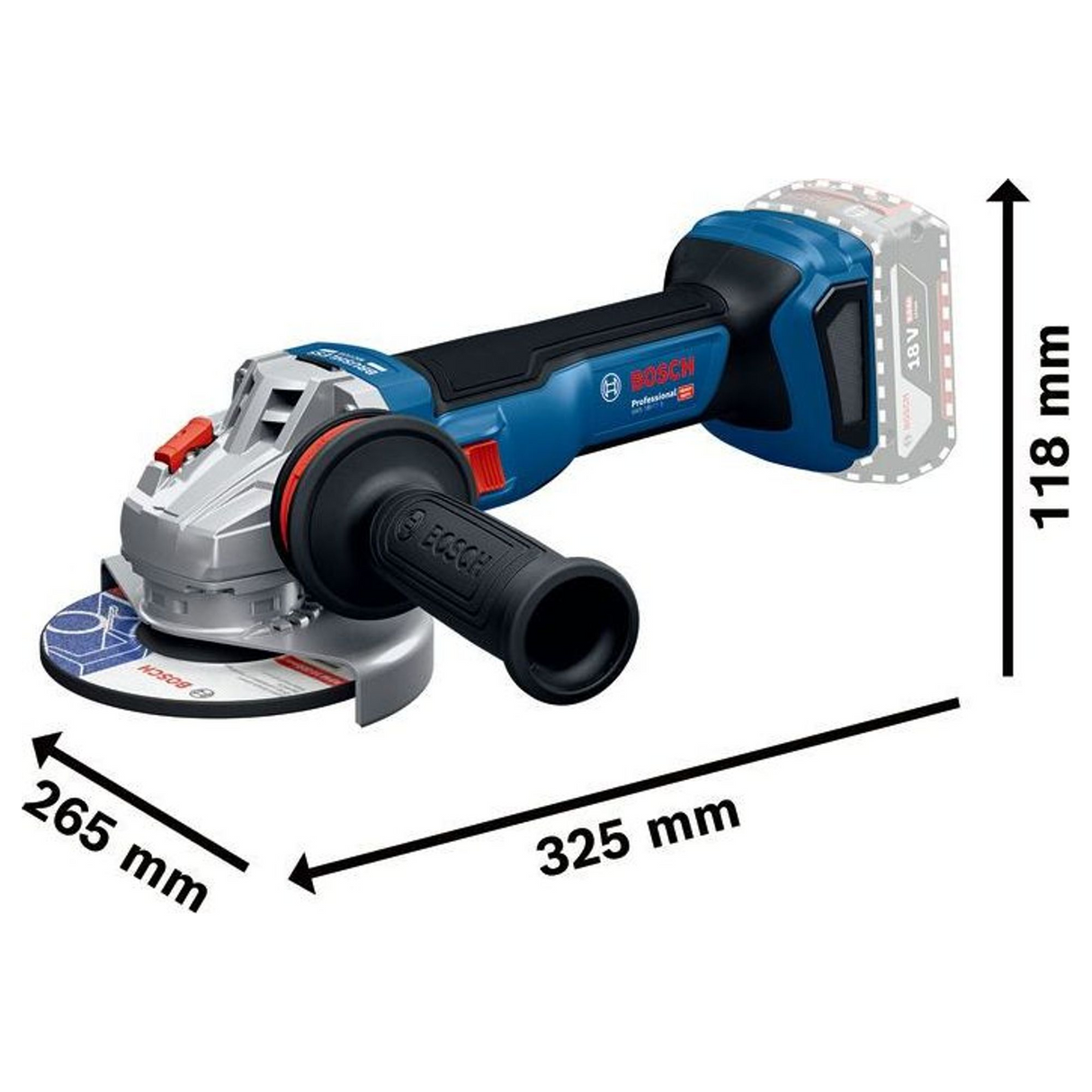 Smerigliatrice Bosch GWS 18V-11 PRO 18V 5Ah