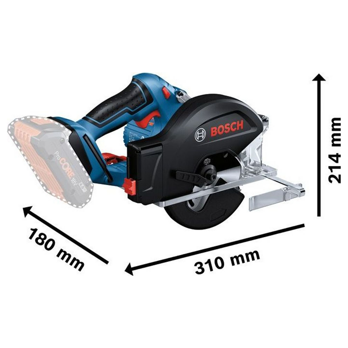 06016B8001 - Circular Saw Bosch Professional GKM 18V-50 PRO 18V - Image 17