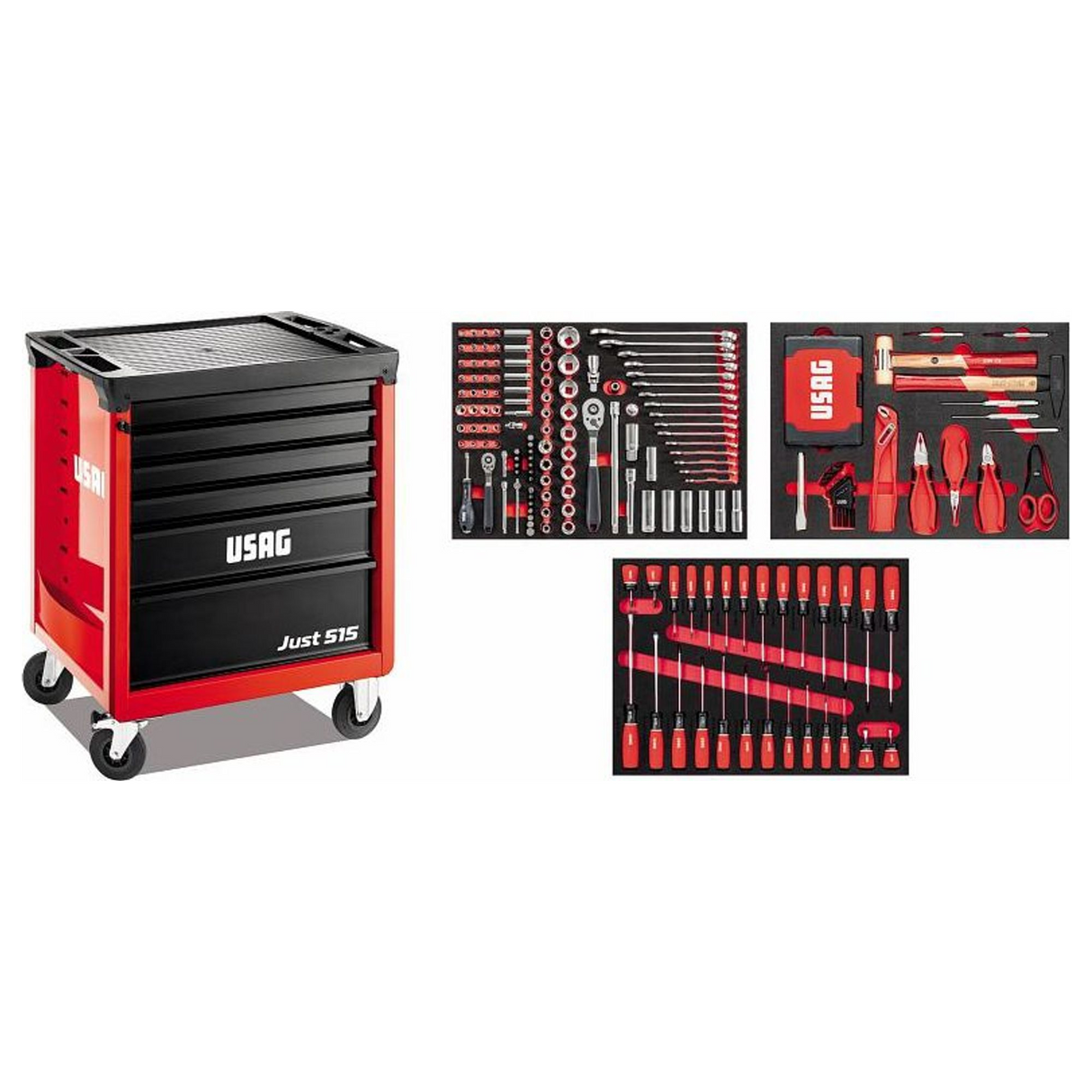 U05150636 - Cart USAG JUST 515 J6SM with 265-piece Maintenance Assortment