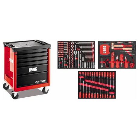 U05150636 - Cart USAG JUST 515 J6SM with 265-piece Maintenance Assortment