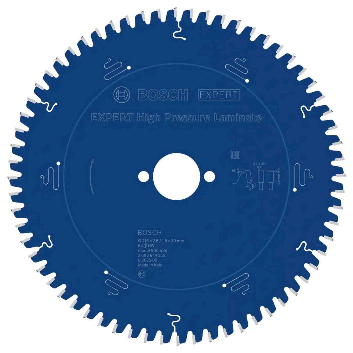 2608644355 - Circular Blade Bosch Expert High Pressure Laminate 216mm