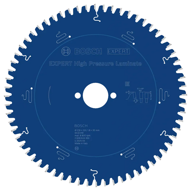 2608644355 - Circular Blade Bosch Expert High Pressure Laminate 216mm