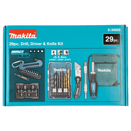 E-30053 - Screwdriver and Drilling Set Makita E-30053 29 Pieces - Image 3