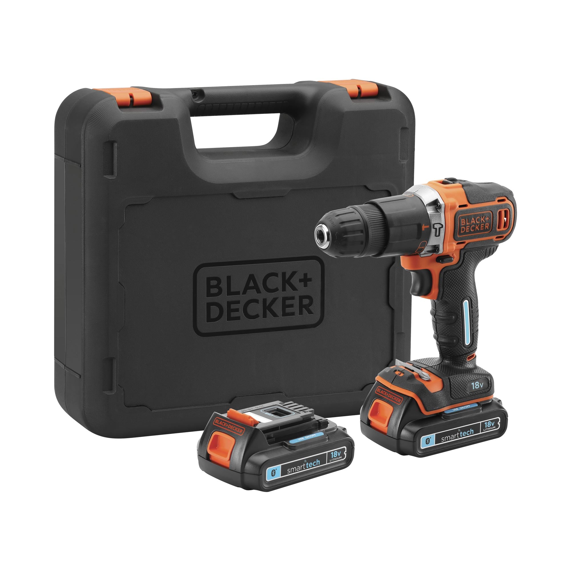 Black&Decker BDCHD18SC2K-QW Silver Li-ion 18V 1.5 Ah Çift Akülü Darbeli Matkap V Black&Decker BDCHD18SC2K-QW Silver Li-ion 18V 1.5 Ah Çift Akülü Darbeli Matkap V